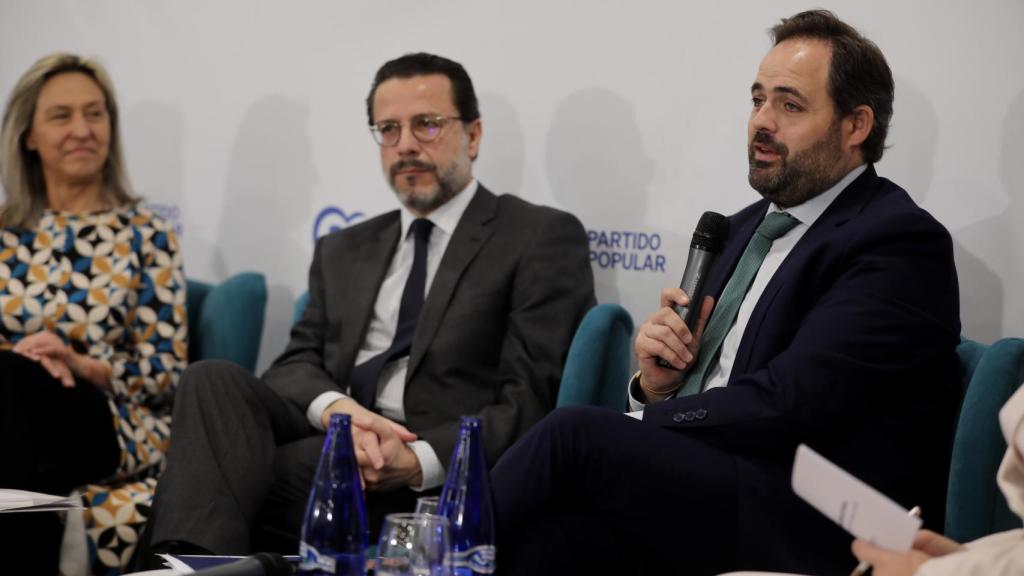 Ana Guarinos, Javier Fernández-Lasquetty y Paco Núñez, de izquierda a derecha.