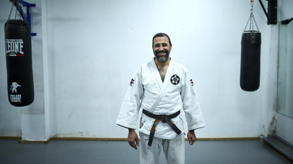 Antonio López impartiendo una clase de Jiu Jitsu