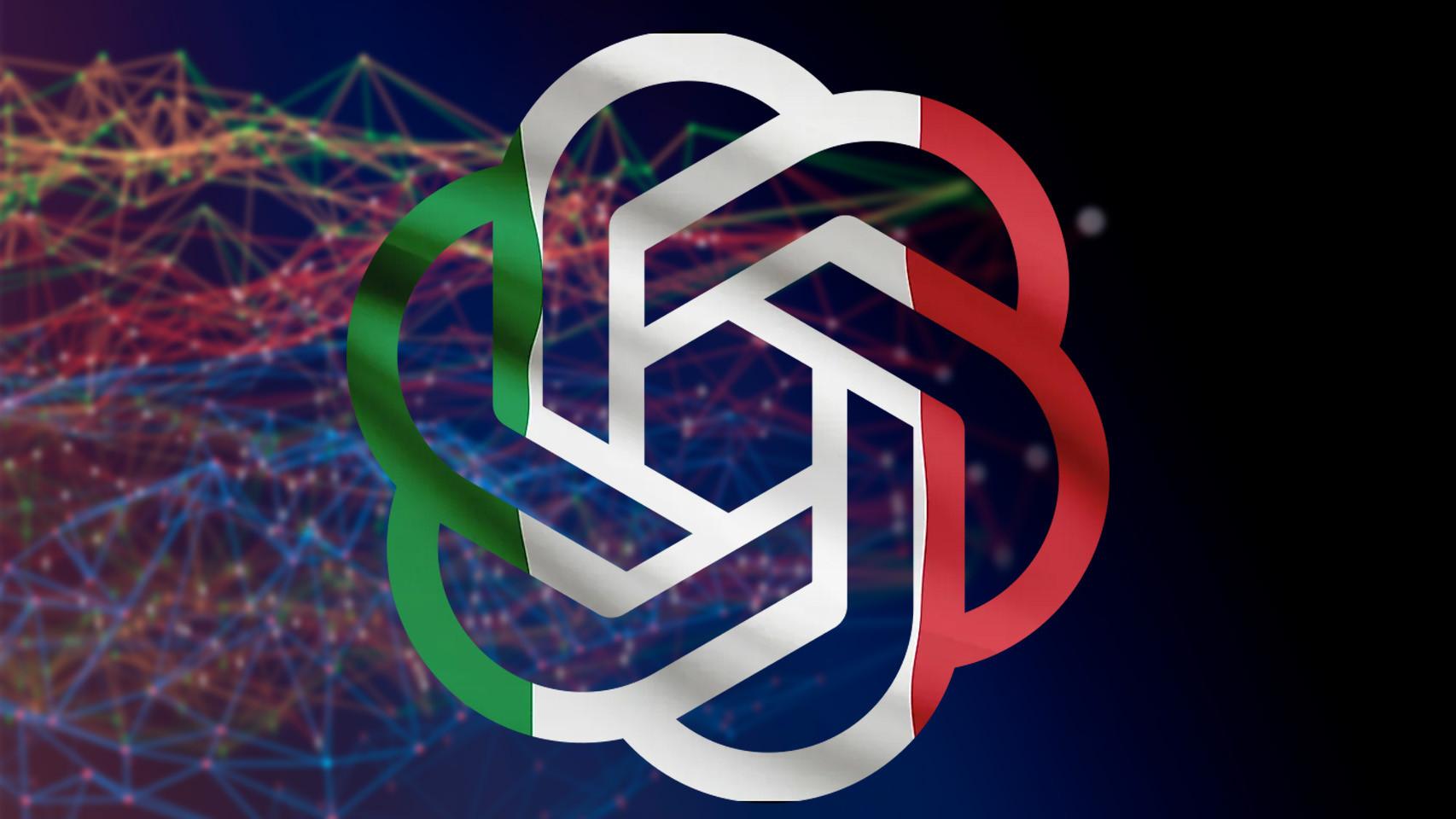 Fotomontaje con el logo de OpenAI.