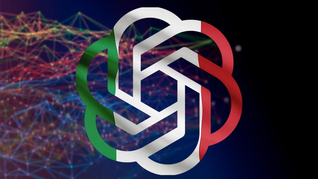 Fotomontaje con el logo de OpenAI.