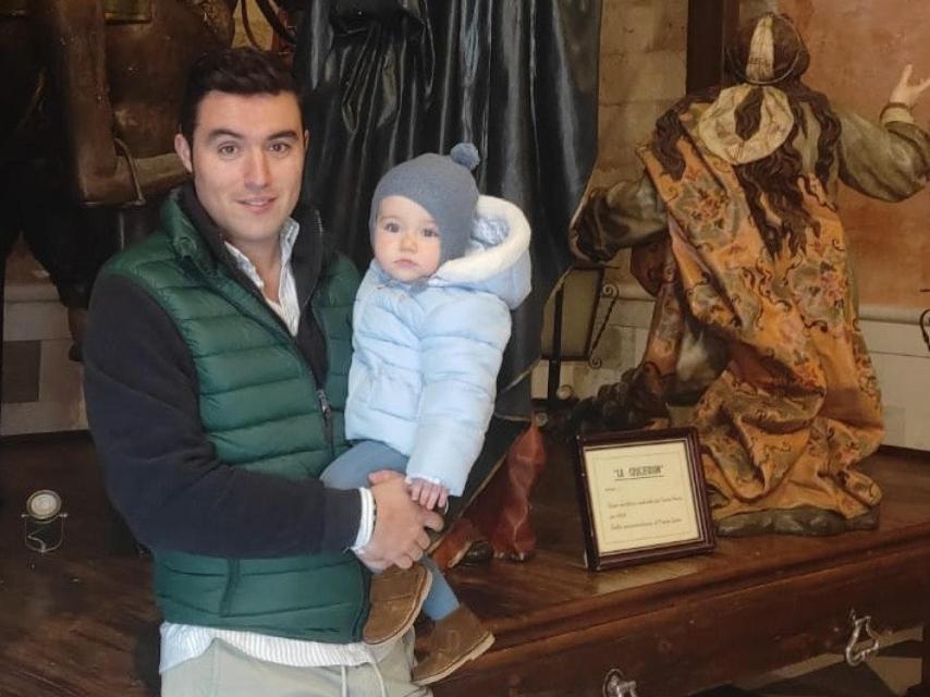 Ignacio con Mateo, su hijo