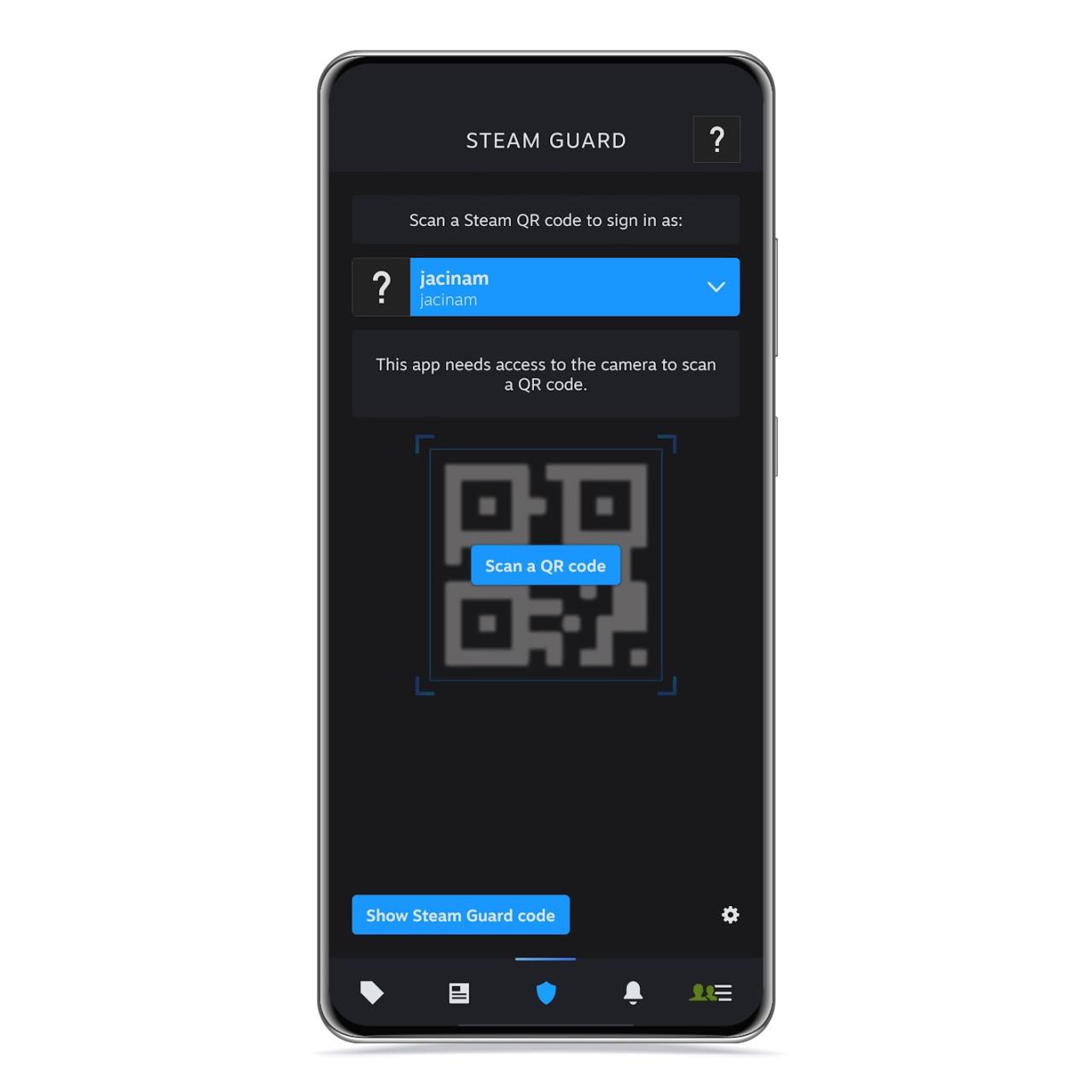 Inicio de sesión con Steam Guard