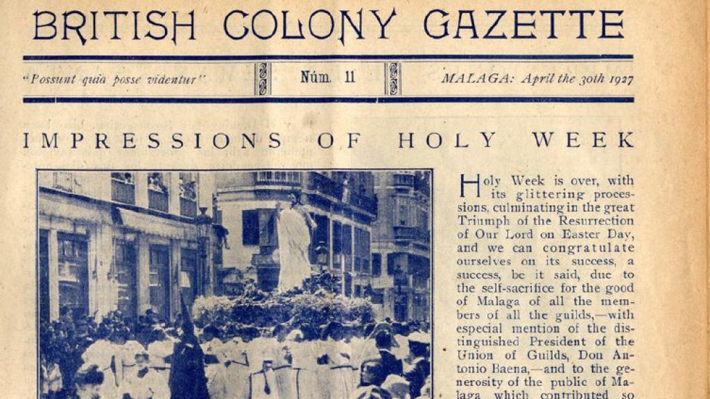 Publicación en inglés destinada a la colonia británica malacitana.