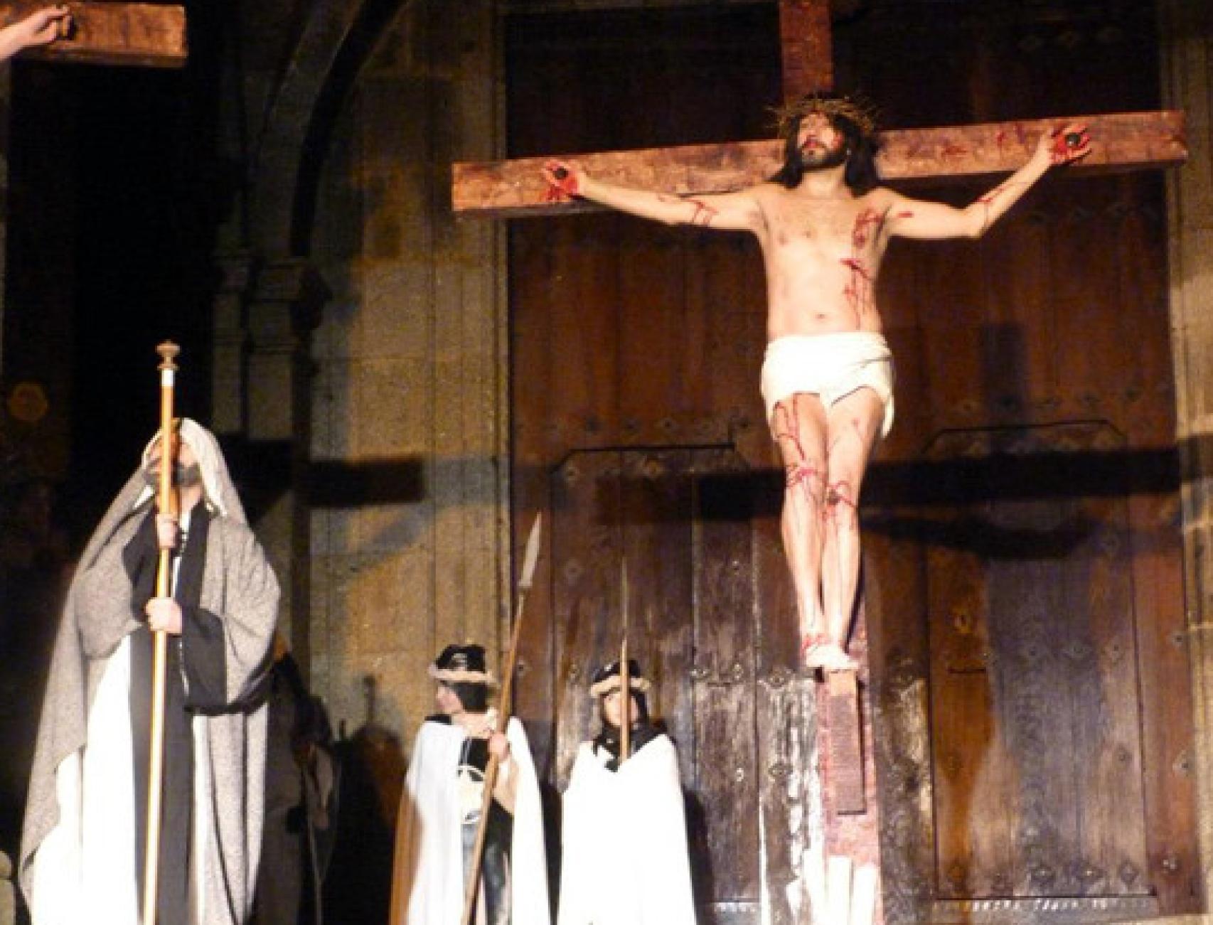 'La Pasión', a cargo de Cateja Teatro, en el atrio de la iglesia el Jueves Santo