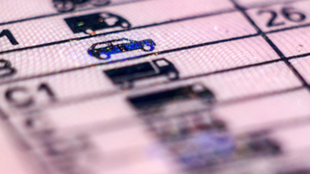 Un permiso de conducir.