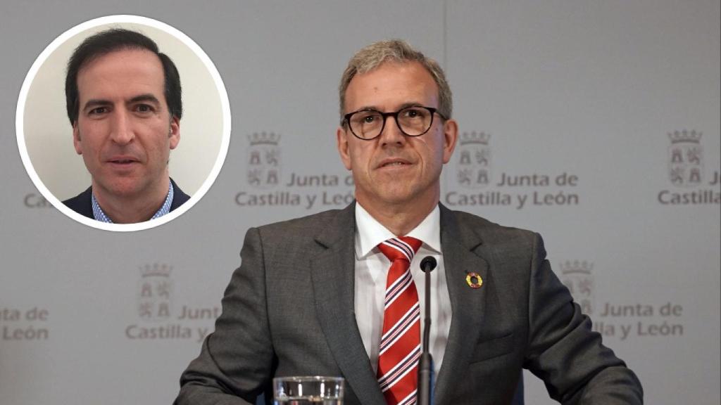 Iván Riñones Mena y el que fuera consejero de Industria y Empleo, Mariano Veganzones.