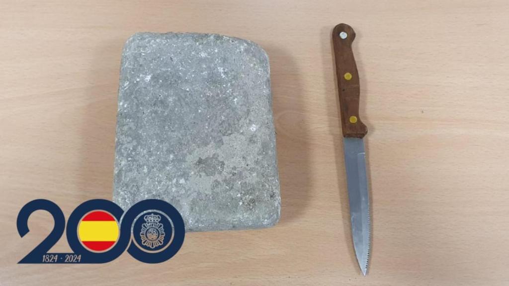 Imagen del material intervenido por la Policía Nacional