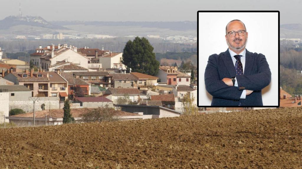 Luis Carlos Giménez Balmori y Simancas de fondo