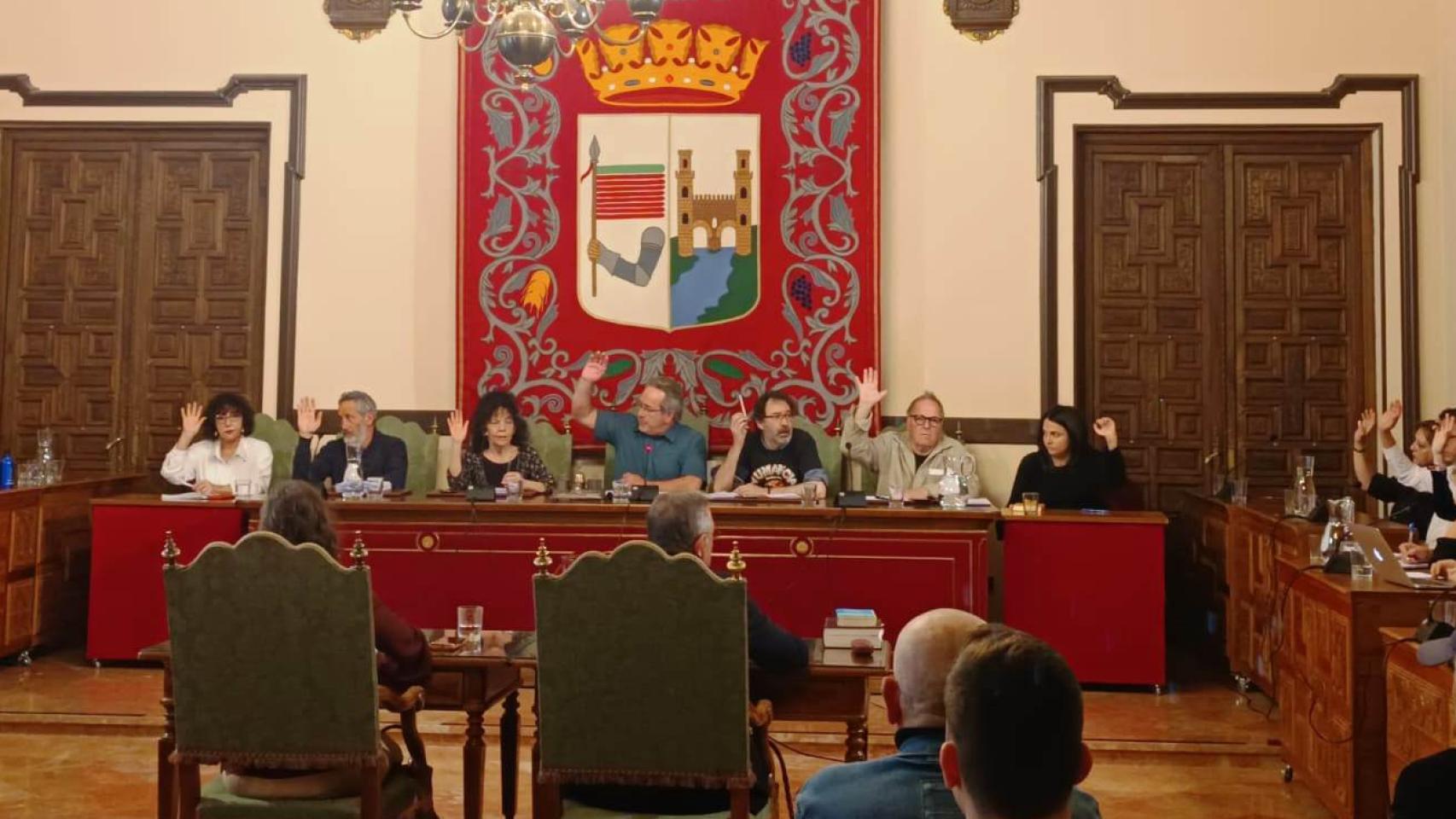 Imagen del pleno del Ayuntamiento de Zamora celebrado este viernes.
