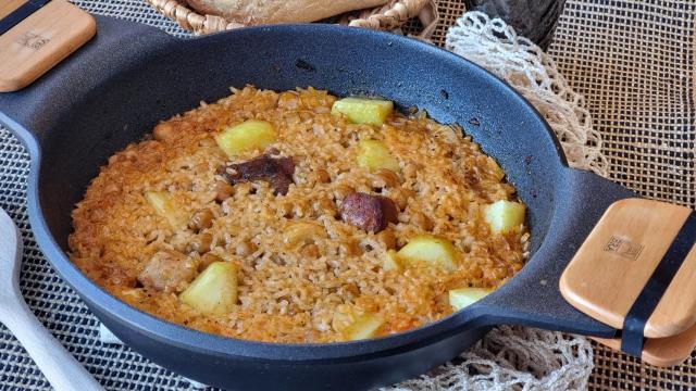 Arroz con sobras de cocido, una receta de aprovechamiento