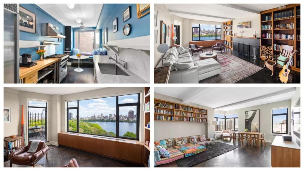 Cocina, salón y comedor de la vivienda vendida por David Duchovny.
