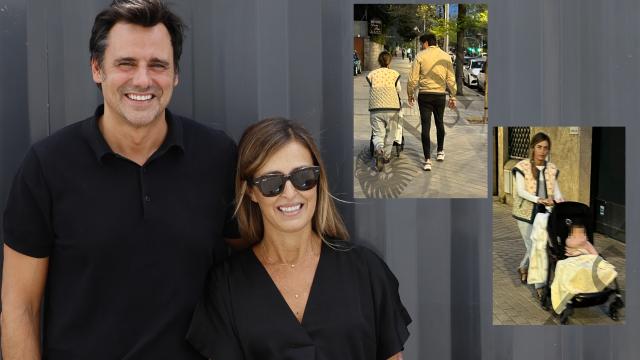 Ion Aramendi y María Amores en un montaje de EL ESPAÑOL durante su paseo por Madrid este pasado jueves, 30 de marzo.