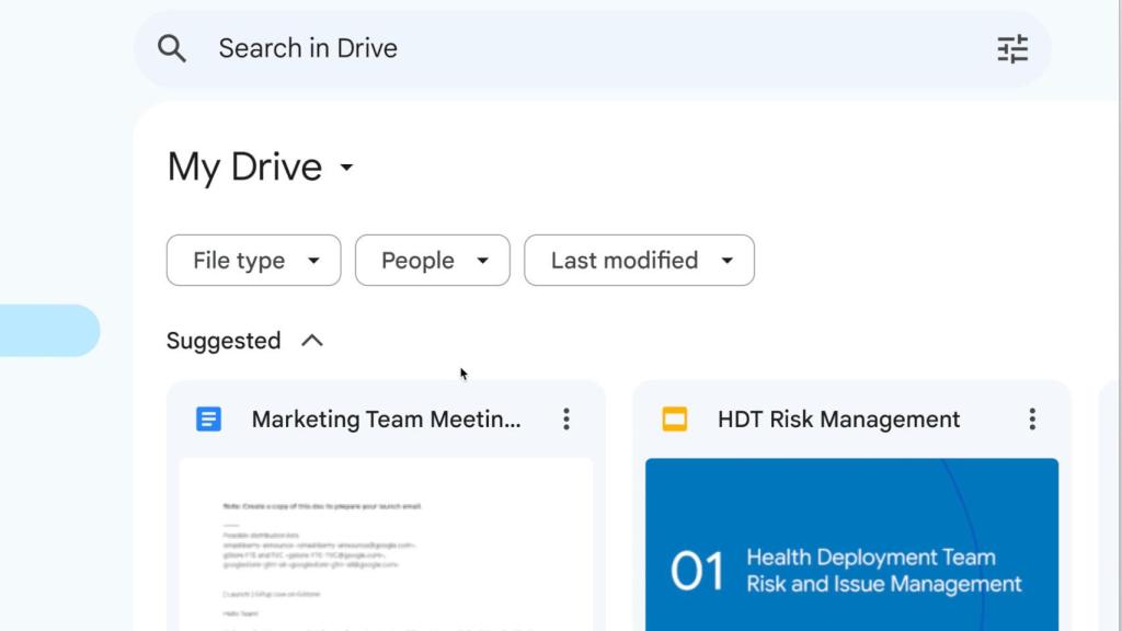 El nuevo Google Drive tiene nuevas opciones de búsqueda