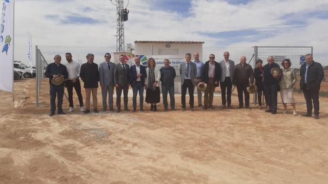 Inauguración de un nuevo sondeo para el abastecimiento de agua potable en Villamalea (Albacete).