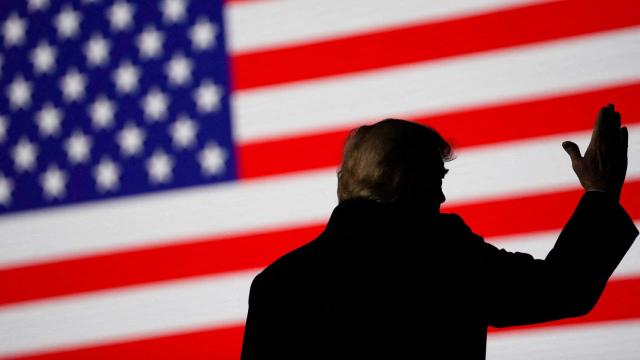Donald Trump, expresidente de EEUU, en un mitin.