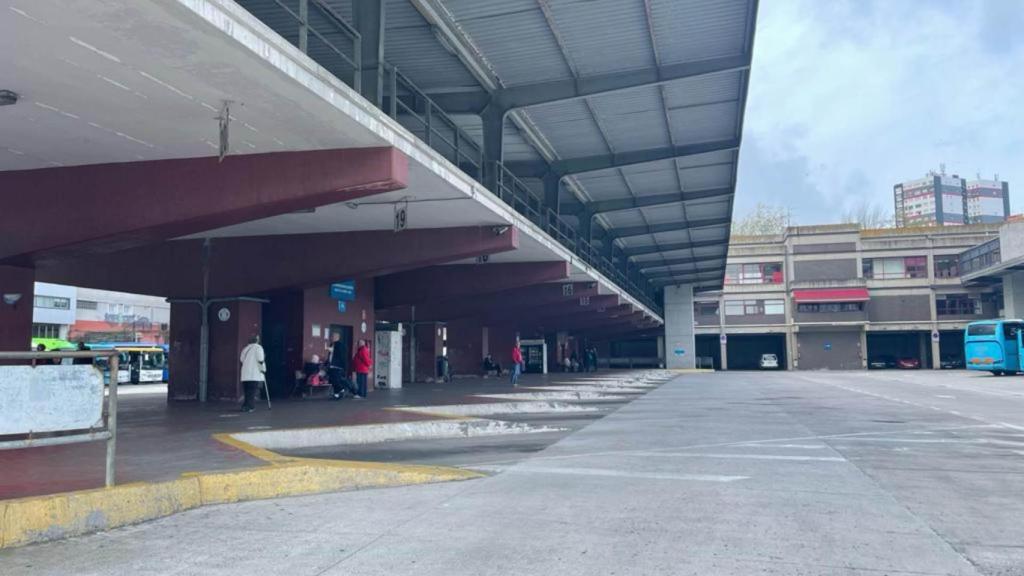 Interior de la estación de autobuses de A Coruña.