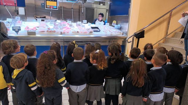 Una de las visitas de alumnos de Vigo dentro del programa Alimentes de Gadis.