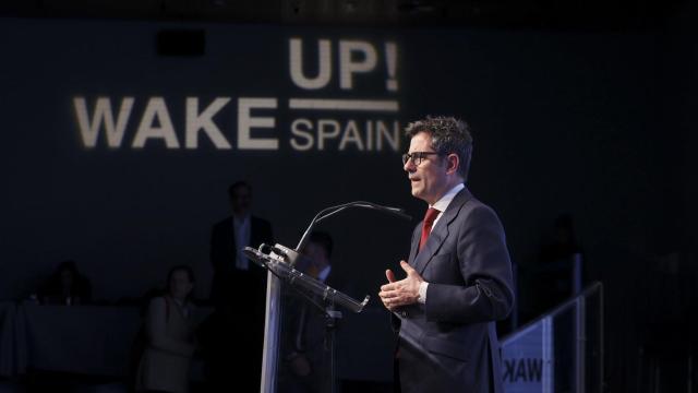 Félix Bolaños, ministro de la Presidencia, Relaciones con las Cortes y Memoria Democrática, durante la clausura de la quinta jornada del 'Wake Up, Spain!'.
