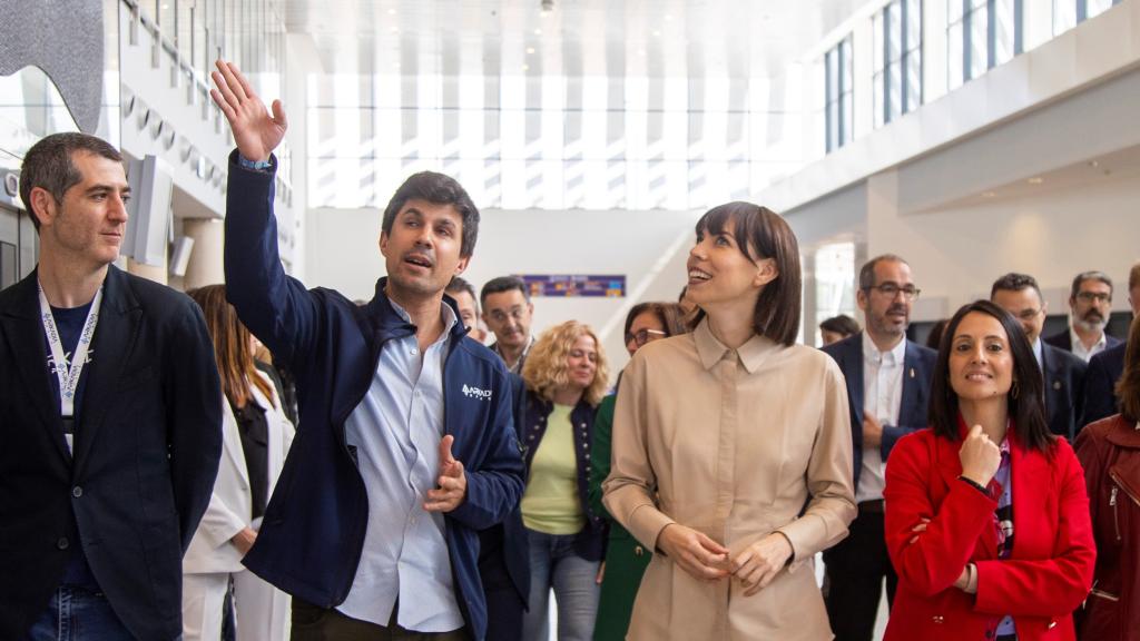 Diana Morant, visitando el aeropuerto de Castellón