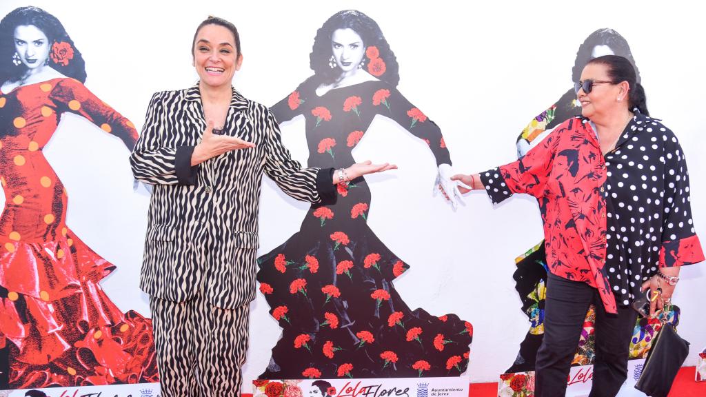 Toñi Moreno y María del Monte, en la inauguración del museo de Lola Flores.