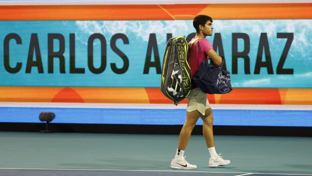 Carlos Alcaraz, tras caer eliminado en el Masters 1.000 de Miami