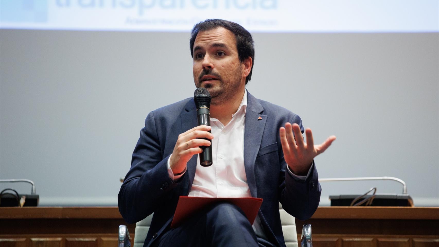 El líder de Izquierda Unida y ministro de Consumo, Alberto Garzón