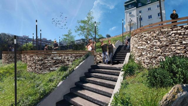 El Parque del Observatorio del Agra do Orzán, en A Coruña.