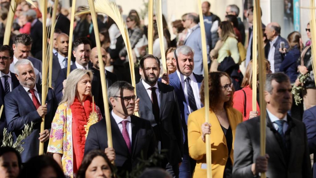 Paco Núñez y Ana Guarinos han participado en el Domingo de Ramos en Guadalajara