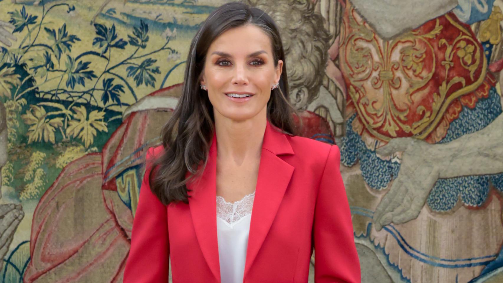La reina Letizia en la recepción al Consejo Editorial de magasIN de EL ESPAÑOL.