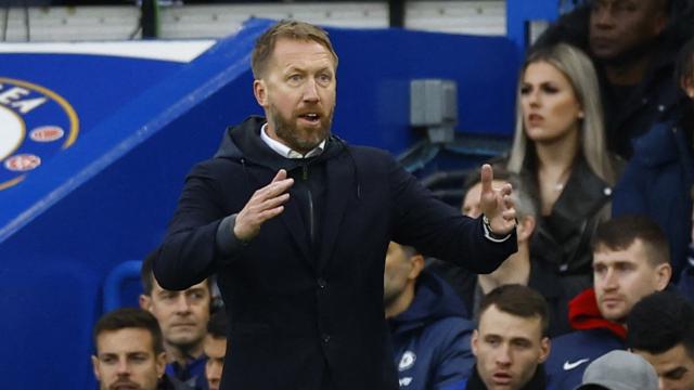 Graham Potter, en su último partido con el Chelsea.