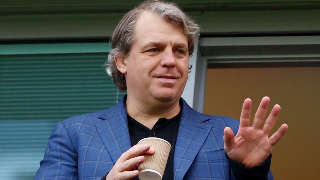 Todd Boehly, en el palco del Chelsea.