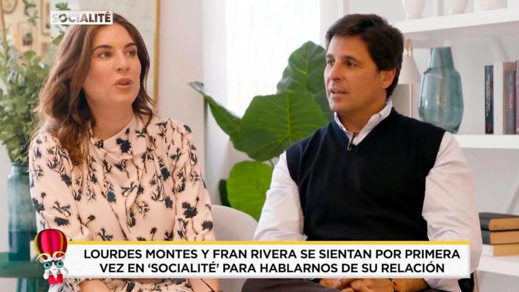 Lourdes Montes y Fran Rivera, en 'Socialité'.