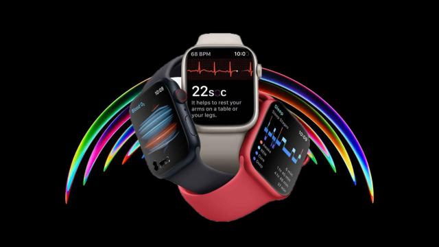 Fotomontaje con el Apple Watch Series 8.