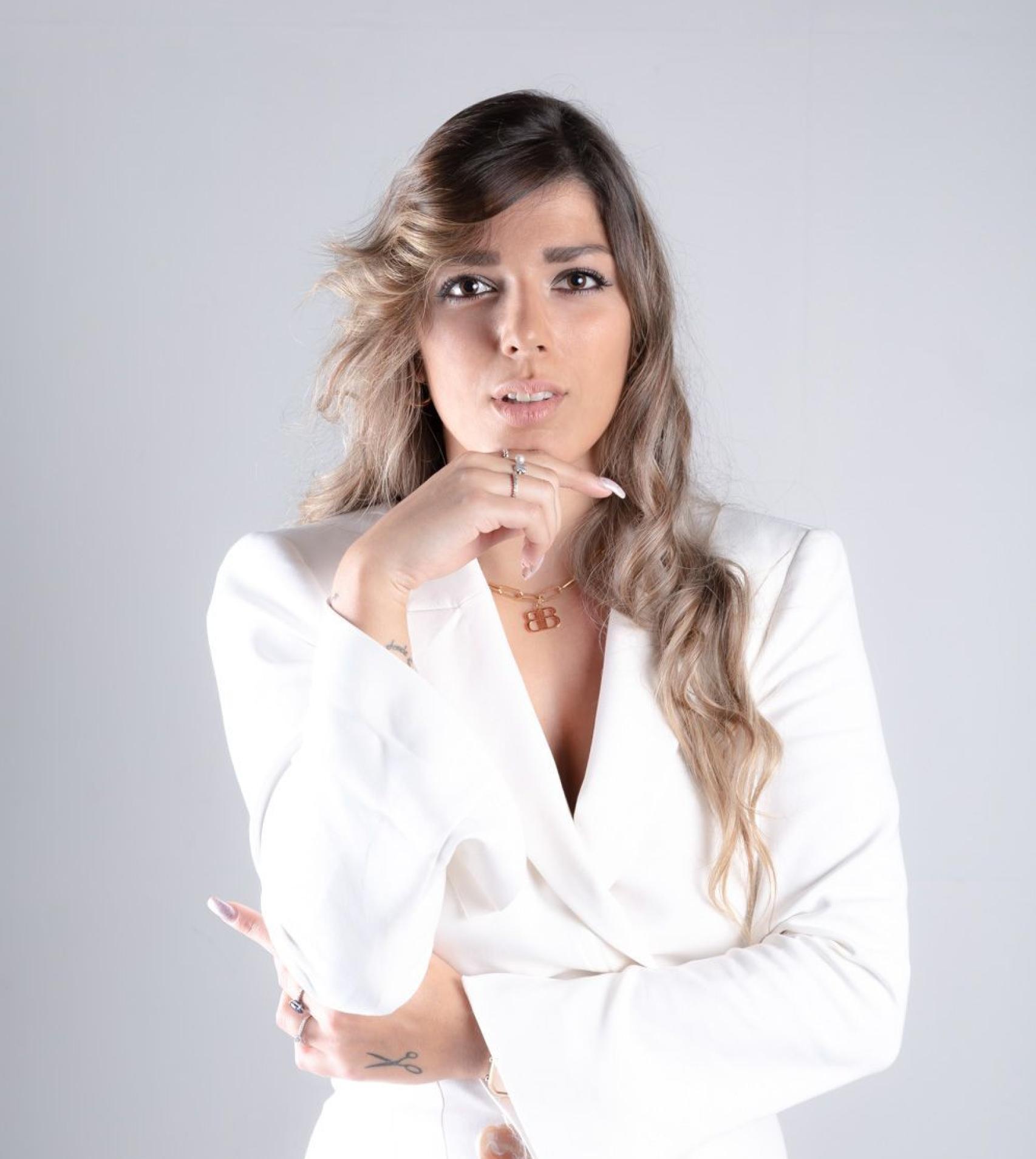 Sofía Huerga, Miss Zamora, en una sesión fotográfica