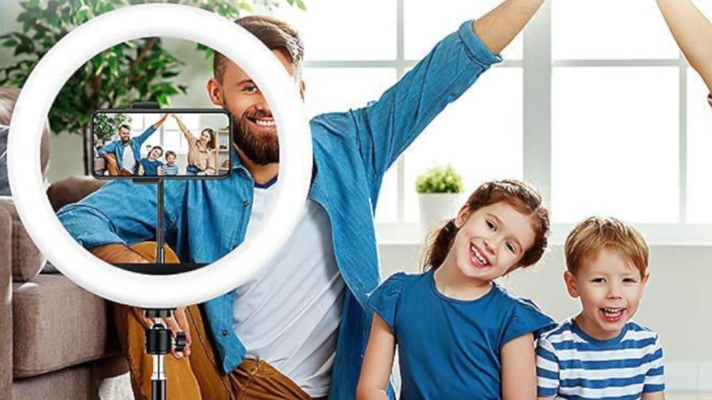 Con este aro de luz LED conseguirás fotos y vídeos más nítidos ¡ahora con un 27% de descuento!