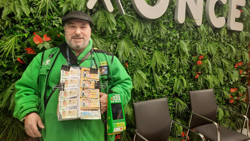 Antonio López Mahillo, el vendedor de la ONCE que entregó el cupón premiado