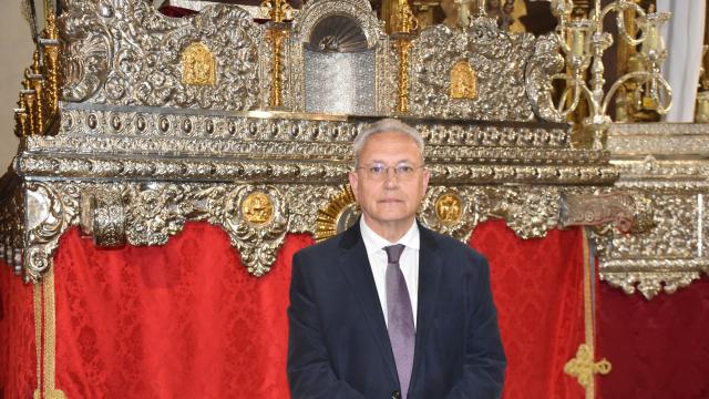 Tomás Ángel Santos Cano, presidente de la Real Cofradía Penitencial del Santísimo Cristo Despojado, Cristo Camino del Calvario y Nuestra Señora de la Amargura