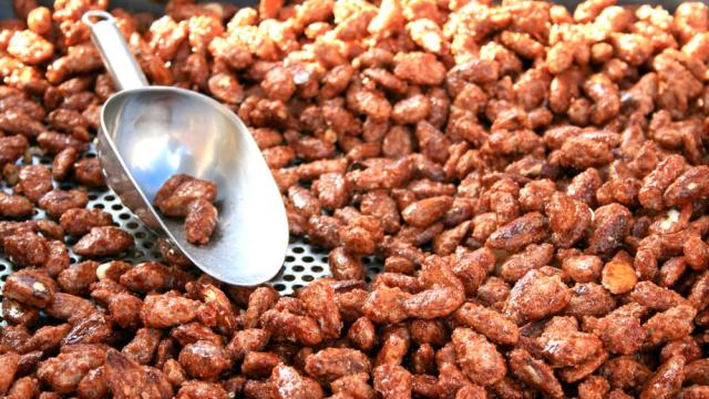 Almendras garrapiñadas