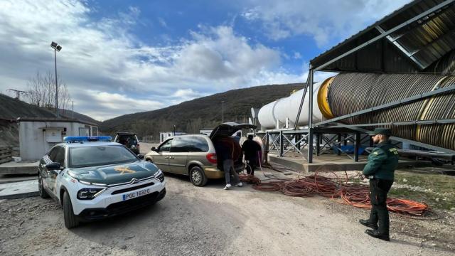 La Guardia Civil recupera el cable de cobre robado en las obras del AVE en León