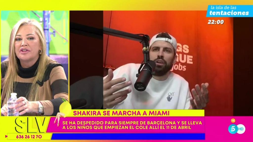 Belén Esteban carga contra Piqué en 'Sálvame': A todos nos ponen cosas en las redes
