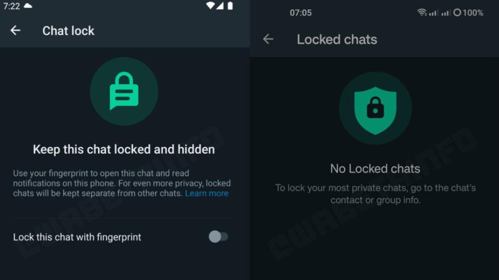 Captura de la función beta de WhatsApp
