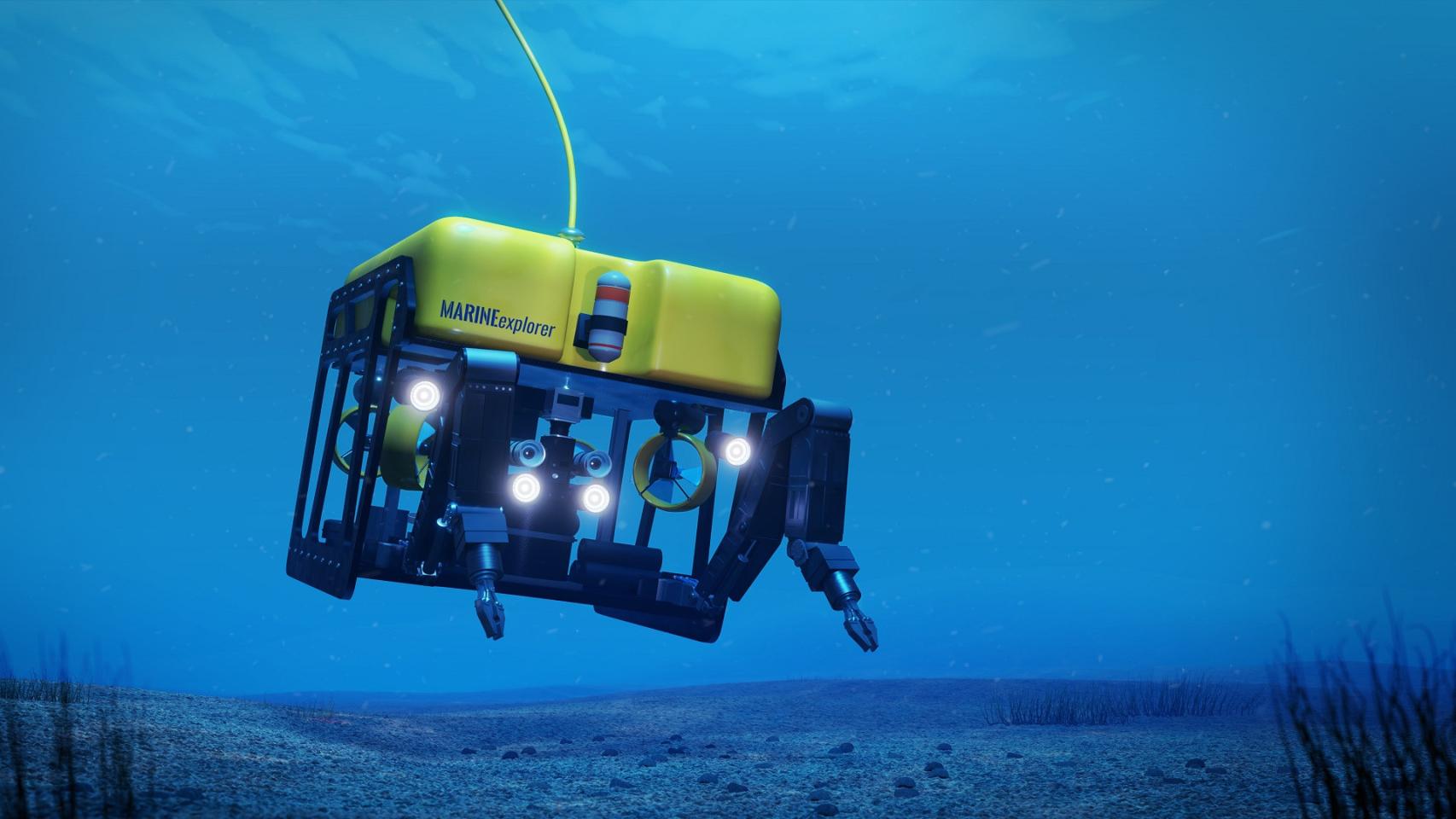 Inspección submarina realizada por un ROV en una imagen de archivo.