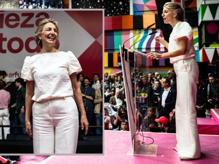 Yolanda Díaz, en la presentación de Sumar.