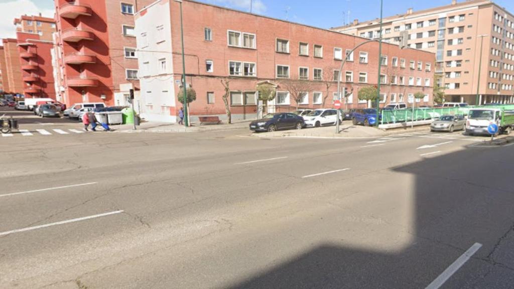 Lugar donde se produjo el atropello en Valladolid.