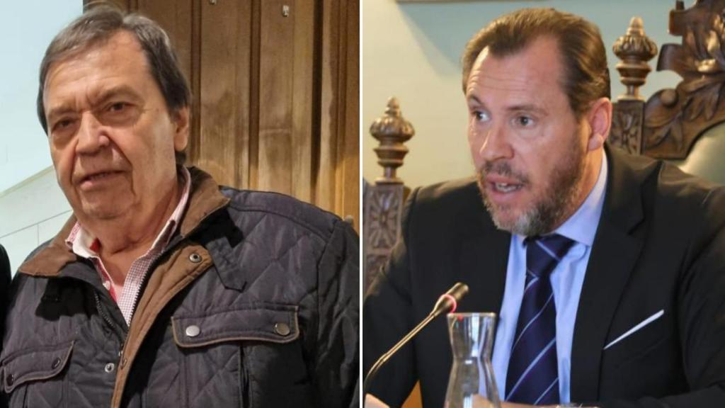 El presidente de la Asociación de Vecinos de las Delicias, Luis Trapote, con el alcalde de Valladolid, Óscar Puente