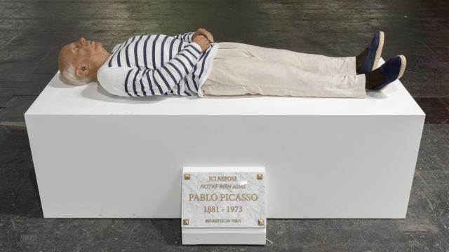 Eugenio Merino: 'Aquí murió Picasso', 2017. Galería ADN