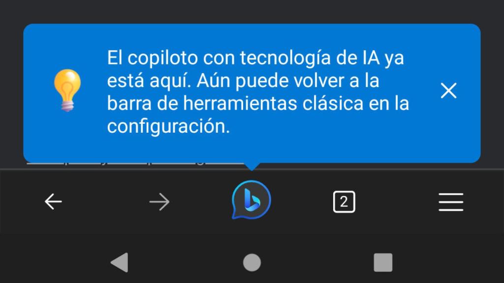 El nuevo botón de Bing Chat que abre la IA basada en GPT-4