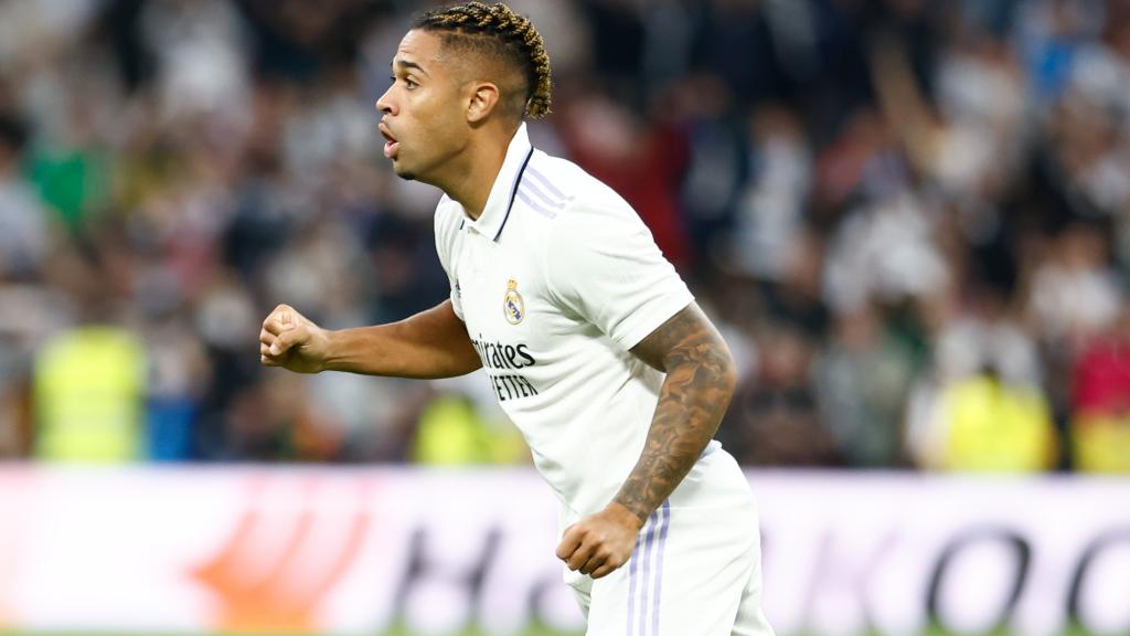 Mariano Díaz, en un partido del Real Madrid durante la temporada 2022/2023