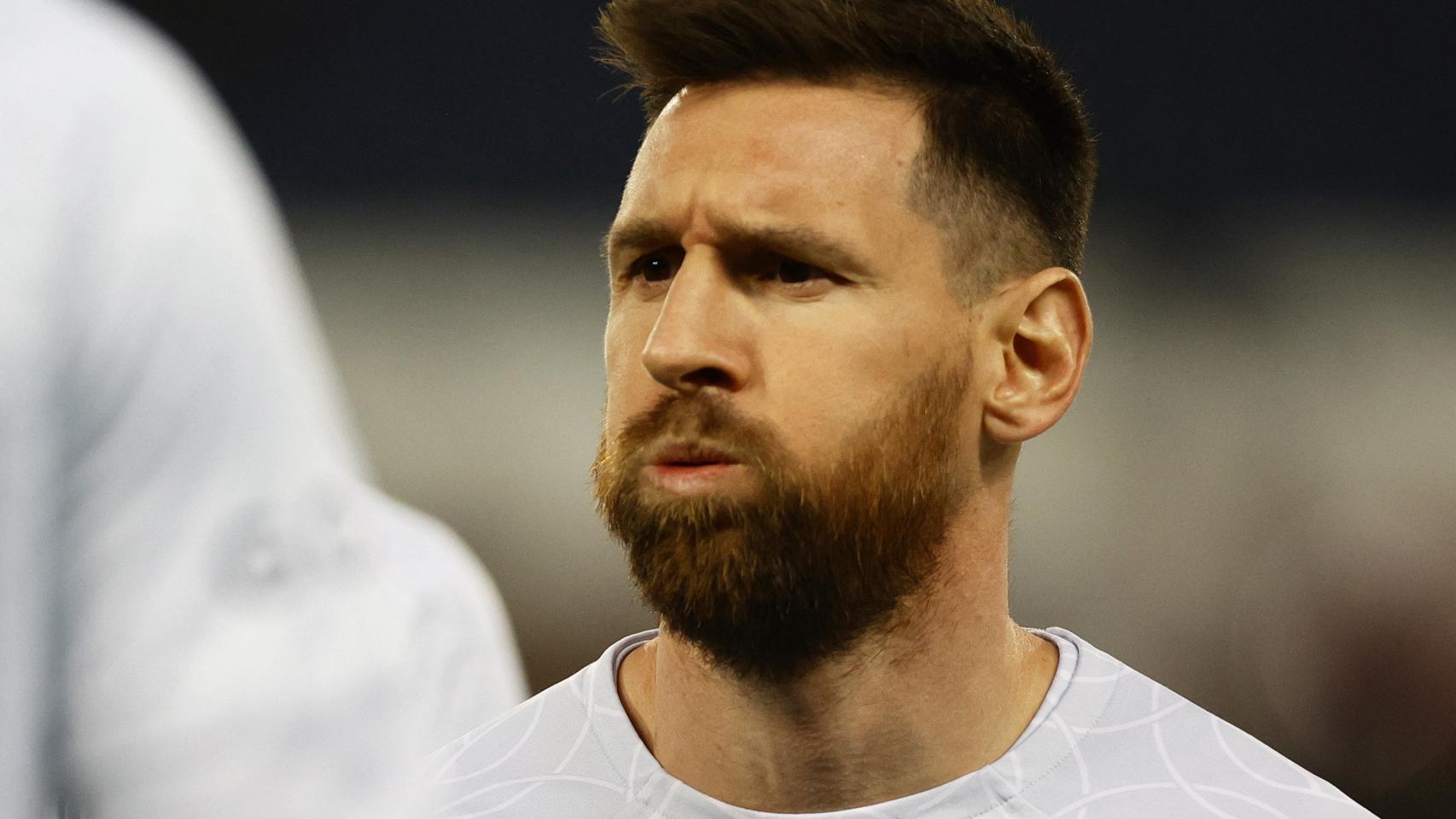 Leo Messi, durante un calentamiento del PSG en la temporada 2022/2023