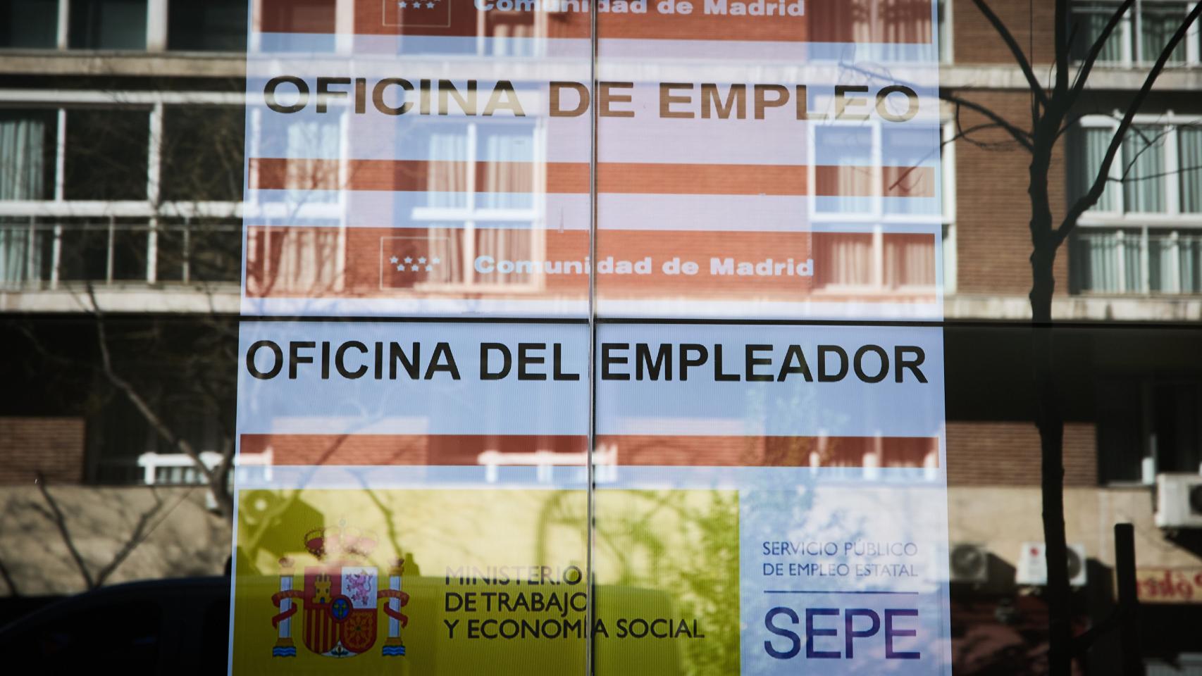 Una oficina de empleo, en Madrid.